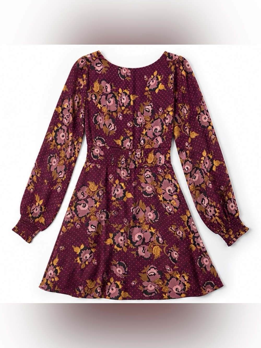 Free People Morning Light Floral Mini Dress Purple Size 4 NWT - Picture 6 of 12